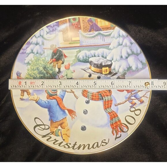 Avon Porcelain Collector's Plate "Winter Memories" - Picture 9 of 10